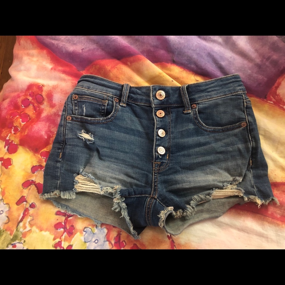 American Eagle High Waisted Jean Shorts